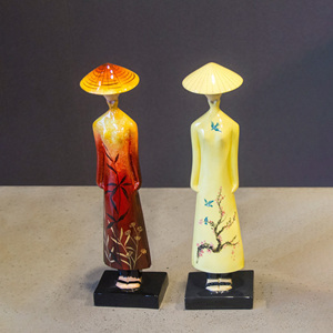 Home accessory lacquered statue living room decor lacquer statues cheap price for bulk buyers - Product Image 3