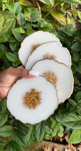 Modern Luxury Resin <b>Agate</b> <b>Coaster</b> Set Handmade Eco-Friendly Decorative Table <b>Coaster</b> Drink Mat Dining Table Coffee Table Home - Product Image 6