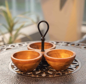 Wooden Nut Server Dry Fruit Bowls Table Decorating Handcrafted <b>Large</b> Size Home Decor Food Serving Bowls From India - Product Image 6