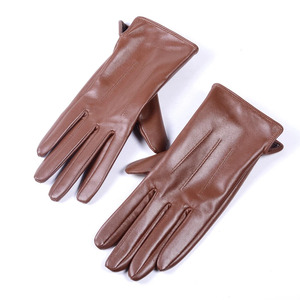 Gants d'hiver en cuir de qualité supérieure, longueur poignet, respirants, compatibles écran tactile, non doublés, thermiques, pour le travail en extérieur et l'usage quotidien - Product Image 2