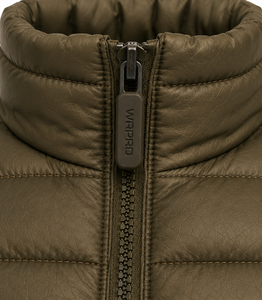 WARPRO INDUSTRY Custom Winter Puffer <b>Jacket</b> Men High Quality <b>Canvas</b> Outerwear Hooded Stand Collar Full Zip Windproof Breathable - Product Image 5