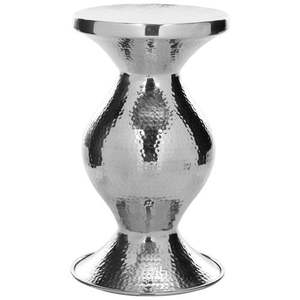 Table d'appoint en métal fantaisie avec une forme unique et une construction robuste, idéale pour les intérieurs contemporains et industriels - Product Image 6