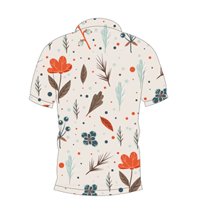 เสื้อโปโลแขนสั้นพิมพ์ลายดอกไม้สำหรับผู้ชายเสื้อยืดแฟชั่นคอปกแบบลำลองสำหรับฤดูร้อน - Product Image 5