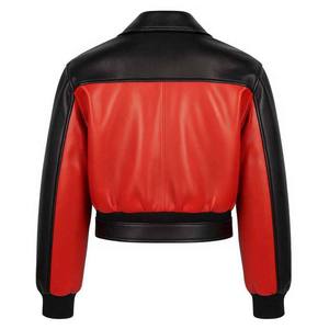 Chaqueta de Cuero Genuino para Hombre, Tejida, de Secado Rápido, Color Marrón, con Cierre, para Motocicleta, Cuello Alto, Informal, Abrigo de Invierno, Servicio OEM - Product Image 6
