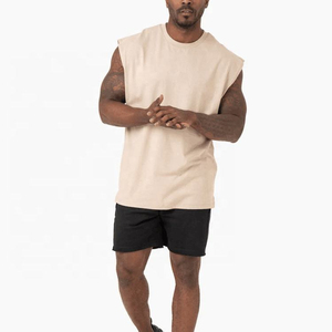 Débardeur Homme Personnalisé en Polyester Spandex Jacquard Texturé – T-shirt Sport Décontracté Sans Manches pour Entraînement et Musculation - Product Image 6