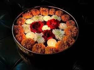 Tazón Martillado de Cobre Vintage Bold Blossom, Apto para Lavavajillas, para Servir Alimentos y Sopas, para Utensilios de Cocina y Mesa - Product Image 4