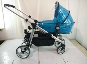 Nuevo Cochecito Doble de Alta Gama para Bebés con Estructura de Aluminio y Ruedas Grandes Plegables de Tela, Diseño Elegante y Lujoso - Product Image 6