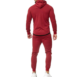 Ensemble de survêtement zippé pour homme, automne, patchwork, sweat-shirt et pantalon, tenue de sport, vêtement homme - Product Image 3