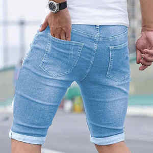Jeans en gros pour hommes, pantalons en denim personnalisés, respirants, décontractés, shorts en denim pour hommes - Product Image 3