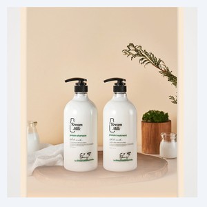 Crème coréenne K-Beauty au traitement aux protéines de lait, parfum musc blanc, 1100ml, fabriquée en Corée, soin du cuir chevelu et des poils de chèvre. - Product Image 6
