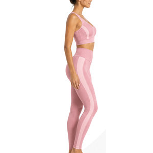 Introducing Seamless Ribbed Gym Set Women Comfortable Training Clothing With Flexible Fabric For Gym Workouts <b>Pilates</b> <b>Yoga</b> - Product Image 3