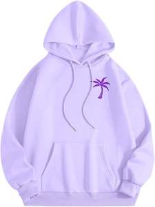 เสื้อฮู้ดดี้ผู้หญิงทรงหลวมแบบดรอปไหล่ พิมพ์ลายนูน 3 มิติ สไตล์สตรีทแวร์ สำหรับสาวๆ  ลายพิมพ์ตัวอักษร 3 มิติ  ผ้าฝ้าย 100% สำหรับฤดูใบไม้ร่วง - Product Image 4