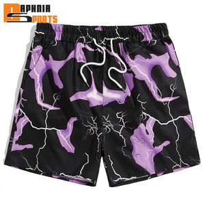 Summer Sports Shorts Custom Logo <b>Mens</b> Sublimation Shorts Running Shorts 100% Polyester Swim <b>Trunks</b> Mesh Beach Shorts for <b>Men</b> - Product Image 1