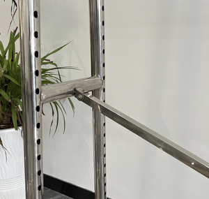 Expositor de Ropa Rodante de Acero Inoxidable Reforzado Tipo A para Tiendas Minoristas - Product Image 3