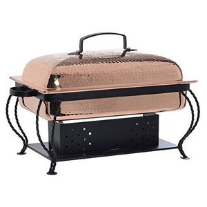 Stylish Brass Buffet Chafing Dish with Lid <b>Frame</b> and Durable Stand, Premium Food Warmer for Hotel Restaurant and Event Display - Product Image 4