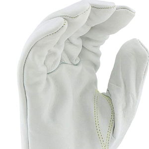 Wholesale <b>Men</b> Industrial White Cowhide Cow Hide Anti-Slip Welding Construction Cut Heat Proof <b>Leather</b> Driver Work <b>Gloves</b> - Product Image 3