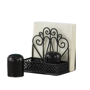 Factory Price Antique Metal <b>Tissue</b> Dispenser Decorative Iron Letter Holder Tabletop Napkin Holder Set Of 2 For Home Office - Product Image 3