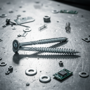 Vis à tête plate Torx à filetage grossier en acier au carbone nickelé, oxyde noir, classe 4.8, 6.8, métriques et impériales, qualité industrielle - Product Image 1