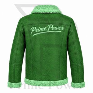 Custom <b>Men's</b> Sherpa Lined Jacket Faux Leather <b>Shearling</b> Collar Warm Winter Casual Outerwear <b>Coat</b> Bulk Manufacturer Prime Power - Product Image 2