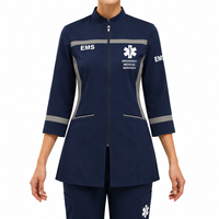 Camiseta Personalizada con Nombre para Técnicos de Emergencias Médicas (EMT), Paramédicos y Enfermeros, Uniforme de Algodón Transpirable Unisex con Serigrafía