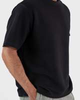 T-shirts en tricot surdimensionnés vintage à logo personnalisé, poids lourd, 250g, 100% coton, unisexe, luxe, écologiques, respirants