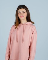 Sweat-shirt à capuche surdimensionné pour femme, impression personnalisée, épaules tombantes, en coton tricoté, pour l'automne