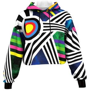 New Casual Latest Design Custom Logo Oversized <b>Crop</b> <b>Top</b> Pullover Sublimation Cropped Hoody Women <b>Crop</b> <b>Top</b> <b>Hoodies</b> - Product Image 6