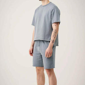 <b>Top</b>-Selling New Arrival 100% Polyester Premium Summer Men's T-Shirt Shorts Set Breathable Quick Dry Crew - Product Image 4