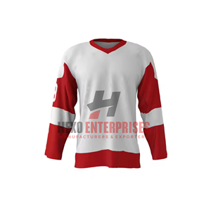 Maillot de hockey sur glace unisexe personnalisé de haute qualité, vêtements de sport pour équipe, nouveau design, best-seller, service OEM disponible, 100% polyester - Product Image 1