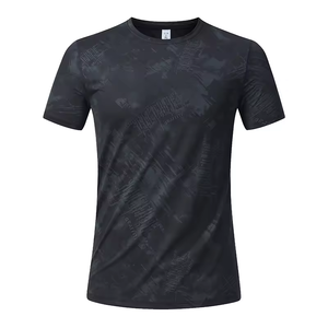 Camiseta Deportiva de Manga Corta para Hombre, con Estampado Moderno, de Secado Rápido, Cuello Redondo, para Entrenamiento - Product Image 4