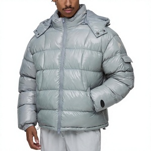 Vestes matelassées pour hommes, logo personnalisé, légères, chaudes, grandes tailles, streetwear, fabrication OEM - Product Image 1