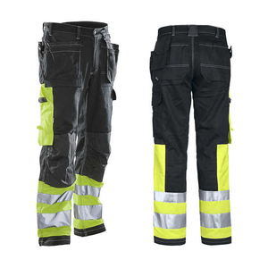 กางเกงช่างก่อสร้างคุณภาพสูง 100% โพลีเอสเตอร์ ป้องกันไฟฟ้าสถิตย์ กันน้ำ สะท้อนแสงเรืองแสง สำหรับคนงานก่อสร้าง - Product Image 5
