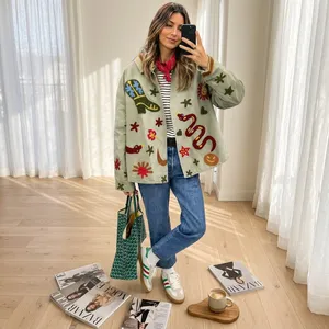 Bohemian <b>Velvet</b> Machine Embroidered Floral Reversible Breathable Knitted Eco-Friendly <b>Quilted</b> Ethnic Autumn Wool Cotton - Product Image 3