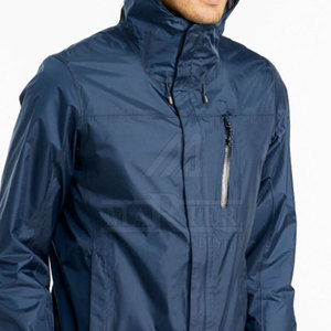 <b>Packable</b> Lightweight Unisex Rain <b>Jacket</b> Stand Collar Front Wind Resistant Waterproof Material Fishing Camping Trekking Travel - Product Image 5