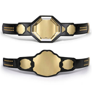 Custom MMA Championship <b>Belt</b> Professional Wrestling Award Genuine Leather Strap <b>Gold</b> Plated Plates Personalized Custom <b>Belt</b> - Product Image 1