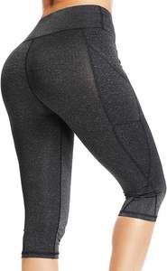 Haut de sport et de yoga personnalisé pour femme, en tissu Spandex, à manches longues, anti-transparence, taille élastique ajustée, haute qualité - Product Image 6