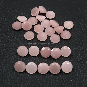 Oferta Especial: Cuarzo Guayaba Natural de 6mm, Corte Brillante Redondo Facetado, Gema Suelta Sin Tratar, Cuarzo Rosa para Joyería de Moda - Product Image 2