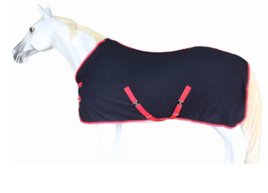 U Shape Horse Rug Solid Color Polyester Fabric No Filling Double Front Chest Closures Medium Tail Flap Outdoor Training Use - Product Image 2
