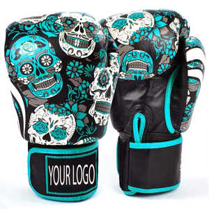 Guantes de Boxeo Sublimados al por Mayor, Guantes de Sparring Profesionales de Cuero Genuino con Logotipo Personalizado para Adultos - Product Image 1