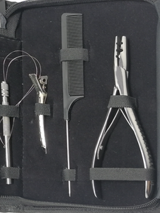 Kit de Herramientas Comerciales de Acero Inoxidable de Calidad Premium con Acabado Espejo y Recubrimiento de Polvo de Color para Extensiones de Cabello, Alicates y Herramientas para Micro Anillos - Product Image 3