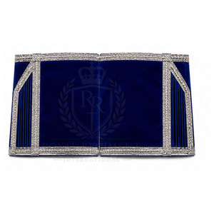 Manchettes maçonniques personnalisées avec motifs artistiques modernes, tissu durable, ajustement confortable et style épuré pour accessoires vestimentaires formels - Product Image 4