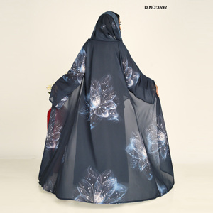 Abaya de Chifón Bordada de Lujo y Calidad Premium para Invitadas de Boda y Eventos Formales, Disponible para Exportación - Product Image 4