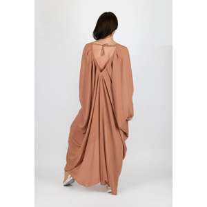 Vestido Kaftán Holgado de Verano para Mujer, Estilo Abaya, Ecológico, Lavable, Informal, con Cintura Natural - Product Image 4