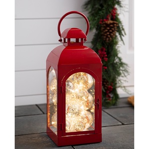 Gold Brass <b>Lanterns</b> Rectangle Shape Home Decoration Durable <b>Indoor</b> <b>Lighting</b> - Product Image 5