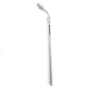 Tube d'aspiration Poole courbé de haute qualité, instrument chirurgical abdominal d'aspiration manuel en acier inoxydable - Product Image 6