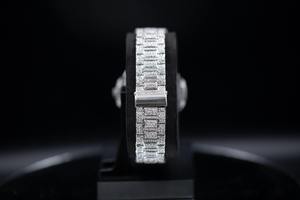 Reloj de Pulsera Moderno de Lujo con Diamantes Moissanite para Hombre, con Esfera Morada Intensa y Estilo Hip Hop - Product Image 2