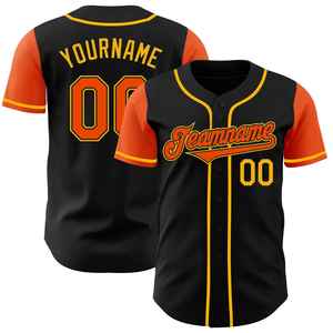 Uniformes de baseball vierges en gros, maillots de taille américaine avec logo brodé, vêtements de baseball pour - Product Image 3