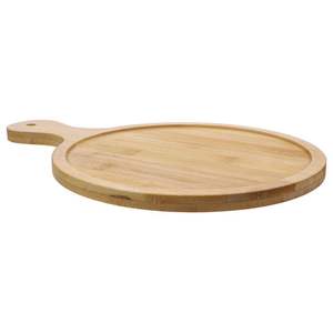 Natural Wooden <b>Pizza</b> Plate with Steak Groove | Eco Friendly Serving Board - Product Image 6
