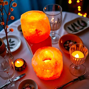Natural Himalayan Salt <b>Lamp</b> Handmade Rustic <b>Rock</b> Light for Home Decoration - Product Image 3