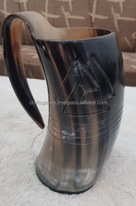 Cuerno Vikingo de Alta Calidad, Pulido, Natural, Estilo Animal, Ecológico, Soporte para Cuerno para Beber, Hecho a Mano, para Cerveza, Precio Económico - Product Image 3